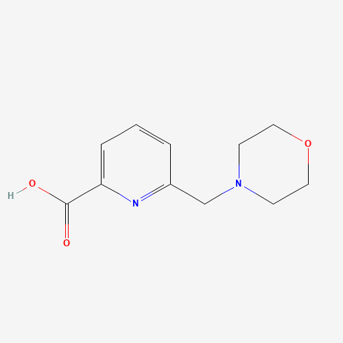 6-(morpholin-4-ylmethyl)pyridine-2-carboxylic acid (CAS: 1199243-92-9) - Chemical Structure and Molecular Formula 