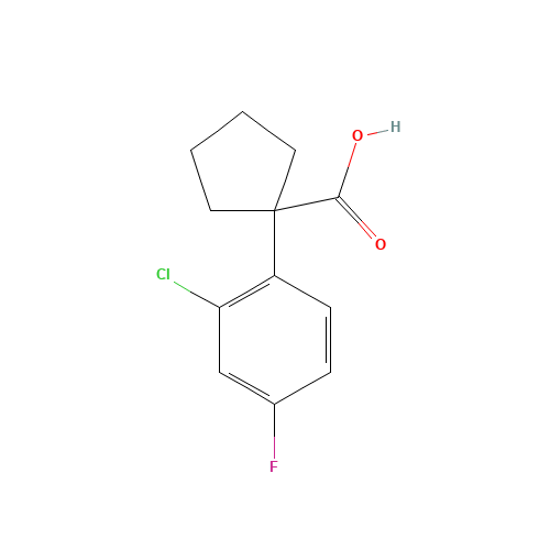1-(2-chloro-4-fluorophenyl)cyclopentane-1-carboxylic acid (CAS: 214263-01-1) - Related Chemical Product