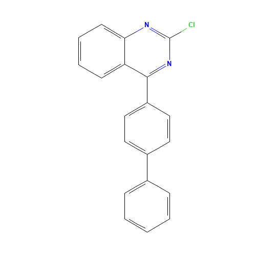 2-chloro-4-(4-phenylphenyl)quinazoline (CAS: 1262866-93-2) - Chemical Structure and Molecular Formula 