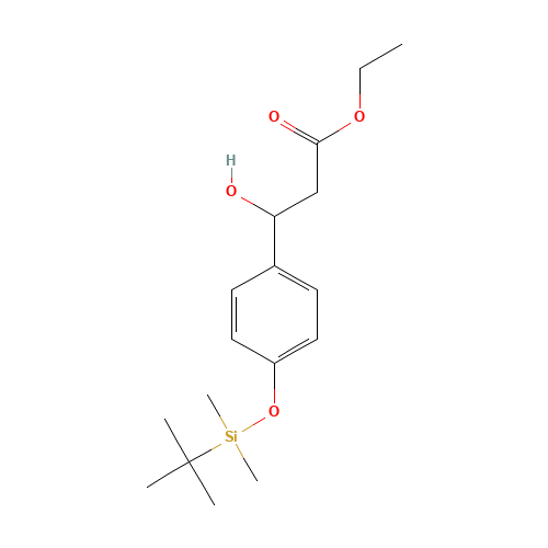 ethyl 3-[4-[tert-butyl(dimethyl)silyl]oxyphenyl]-3-hydroxypropanoate (CAS: 221079-70-5) - Related Chemical Product