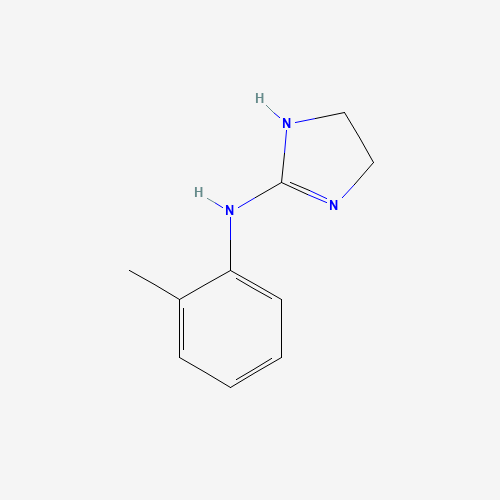 N-(2-methylphenyl)-4,5-dihydro-1H-imidazol-2-amine (CAS: 36318-56-6) - Chemical Structure and Molecular Formula 