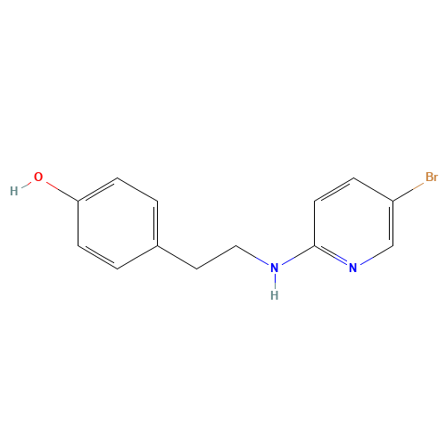 4-[2-[(5-bromopyridin-2-yl)amino]ethyl]phenol (CAS: 596116-63-1) - Related Chemical Product