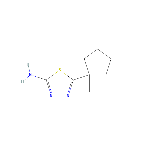 5-(1-methylcyclopentyl)-1,3,4-thiadiazol-2-amine (CAS: 1032464-26-8) - Related Chemical Product