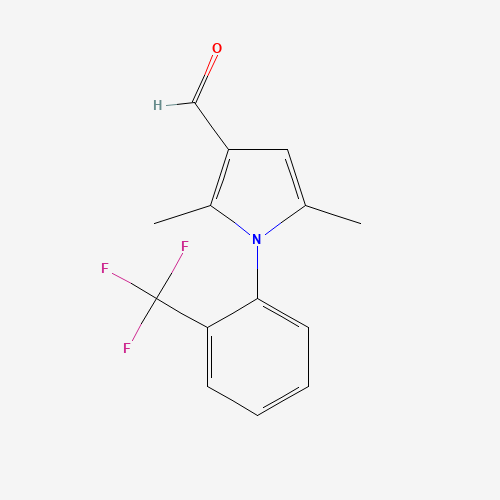 2,5-dimethyl-1-[2-(trifluoromethyl)phenyl]pyrrole-3-carbaldehyde (CAS: 932226-24-9) - Related Chemical Product
