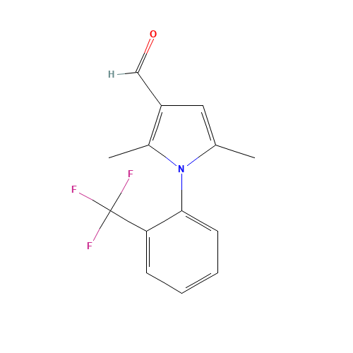 2,5-dimethyl-1-[2-(trifluoromethyl)phenyl]pyrrole-3-carbaldehyde (CAS: 932226-24-9) - Related Chemical Product
