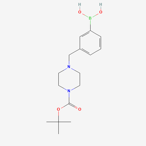 [3-[[4-[(2-methylpropan-2-yl)oxycarbonyl]piperazin-1-yl]methyl]phenyl]boronic acid (CAS: 865314-28-9) - Related Chemical Product