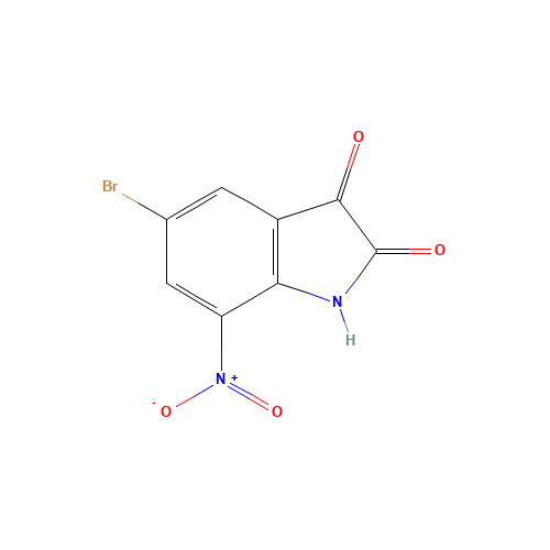 5-bromo-7-nitro-1H-indole-2,3-dione (CAS: 49764-59-2) - Related Chemical Product