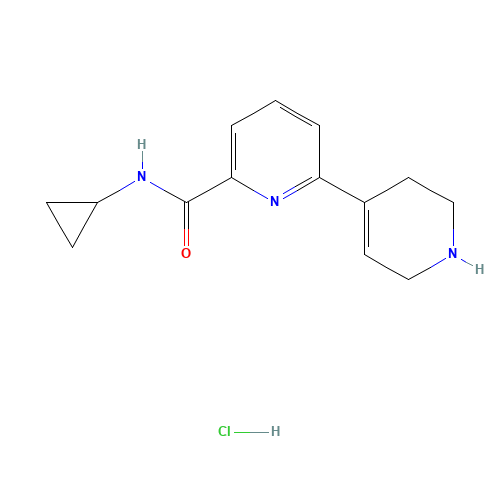 N-cyclopropyl-6-(1,2,3,6-tetrahydropyridin-4-yl)pyridine-2-carboxamide;hydrochloride (CAS: 1206549-92-9) - Related Chemical Product