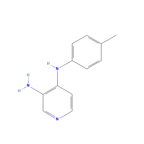 4-N-(4-methylphenyl)pyridine-3,4-diamine (CAS: 1038315-36-4) - Chemical Structure and Molecular Formula 