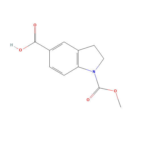 1-methoxycarbonyl-2,3-dihydroindole-5-carboxylic acid (CAS: 158545-62-1) - Related Chemical Product