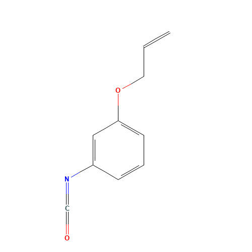 1-isocyanato-3-prop-2-enoxybenzene (CAS: 1395027-74-3) - Chemical Structure and Molecular Formula 