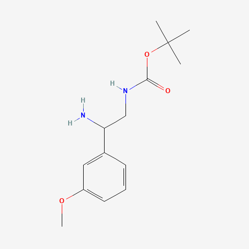 tert-butyl N-[2-amino-2-(3-methoxyphenyl)ethyl]carbamate (CAS: 912762-85-7) - Related Chemical Product