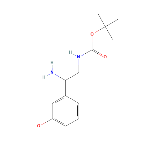 tert-butyl N-[2-amino-2-(3-methoxyphenyl)ethyl]carbamate (CAS: 912762-85-7) - Related Chemical Product