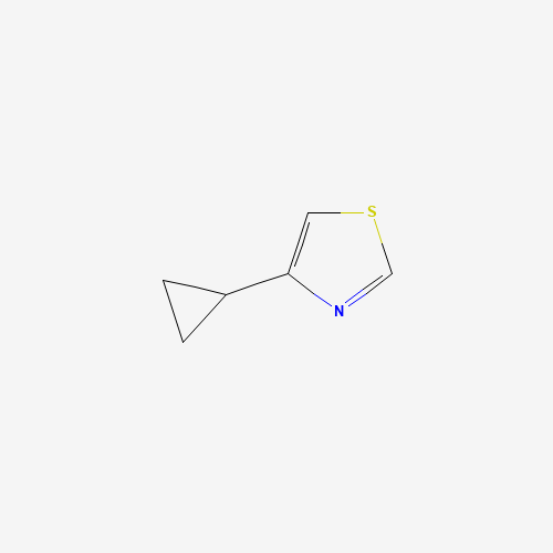 4-cyclopropyl-1,3-thiazole (CAS: 433217-34-6) - Chemical Structure and Molecular Formula 