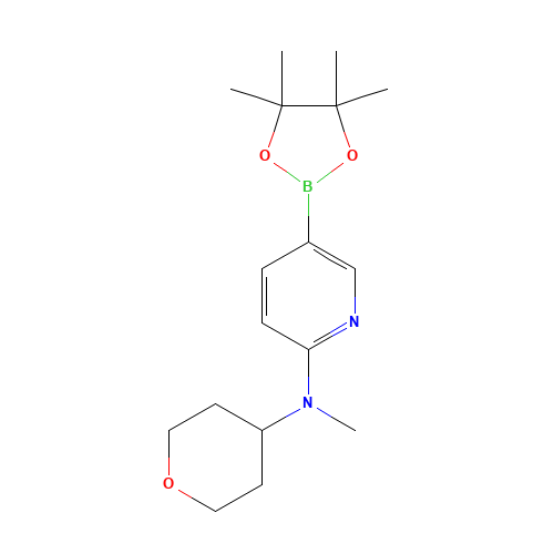 N-methyl-N-(oxan-4-yl)-5-(4,4,5,5-tetramethyl-1,3,2-dioxaborolan-2-yl)pyridin-2-amine (CAS: 1415793-94-0) - Related Chemical Product