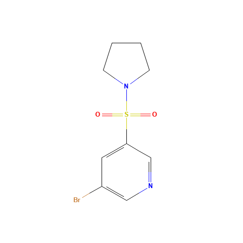 3-bromo-5-pyrrolidin-1-ylsulfonylpyridine (CAS: 1086064-89-2) - Related Chemical Product