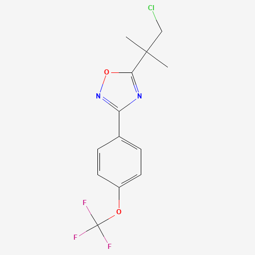 5-(1-chloro-2-methylpropan-2-yl)-3-[4-(trifluoromethoxy)phenyl]-1,2,4-oxadiazole (CAS: 680216-04-0) - Related Chemical Product