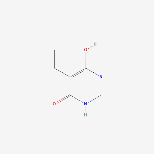 5-ethyl-4-hydroxy-1H-pyrimidin-6-one (CAS: 3603-15-4) - Chemical Structure and Molecular Formula 