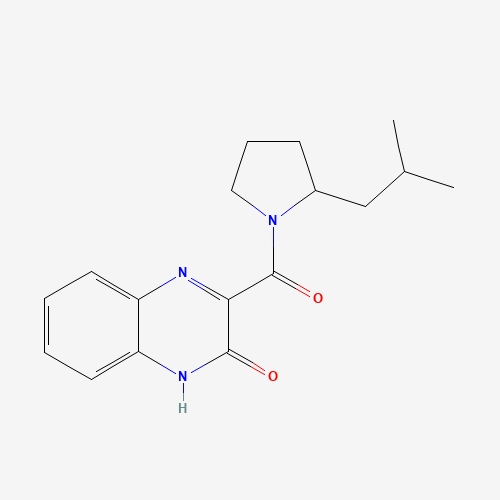 3-[2-(2-methylpropyl)pyrrolidine-1-carbonyl]-1H-quinoxalin-2-one (CAS: 1374848-71-1) - Related Chemical Product