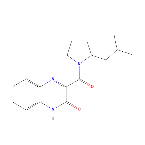 3-[2-(2-methylpropyl)pyrrolidine-1-carbonyl]-1H-quinoxalin-2-one (CAS: 1374848-71-1) - Related Chemical Product