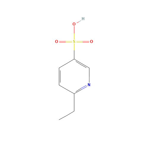 6-ethylpyridine-3-sulfonic acid (CAS: 801144-32-1) - Chemical Structure and Molecular Formula 