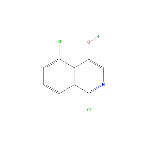 1,5-dichloroisoquinolin-4-ol (CAS: 1409965-28-1) - Chemical Structure and Molecular Formula 