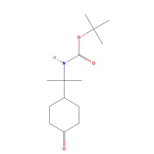 tert-butyl N-[2-(4-oxocyclohexyl)propan-2-yl]carbamate (CAS: 1158753-35-5) - Related Chemical Product