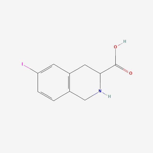 6-iodo-1,2,3,4-tetrahydroisoquinoline-3-carboxylic acid (CAS: 228728-11-8) - Chemical Structure and Molecular Formula 