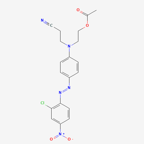 2-[4-[(2-chloro-4-nitrophenyl)diazenyl]-N-(2-cyanoethyl)anilino]ethyl acetate (CAS: 6021-61-0) - Related Chemical Product