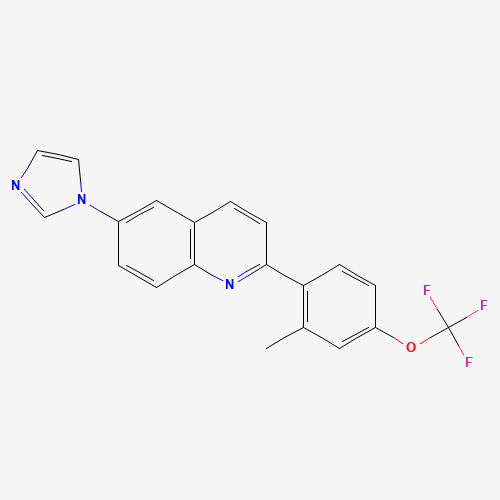 6-imidazol-1-yl-2-[2-methyl-4-(trifluoromethoxy)phenyl]quinoline (CAS: 1201902-15-9) - Related Chemical Product