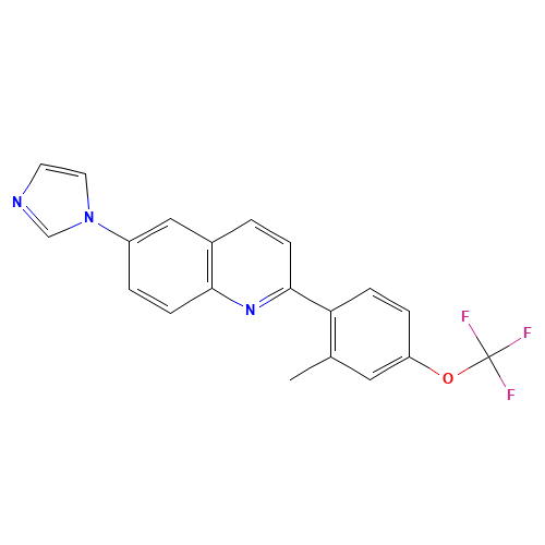 6-imidazol-1-yl-2-[2-methyl-4-(trifluoromethoxy)phenyl]quinoline (CAS: 1201902-15-9) - Related Chemical Product