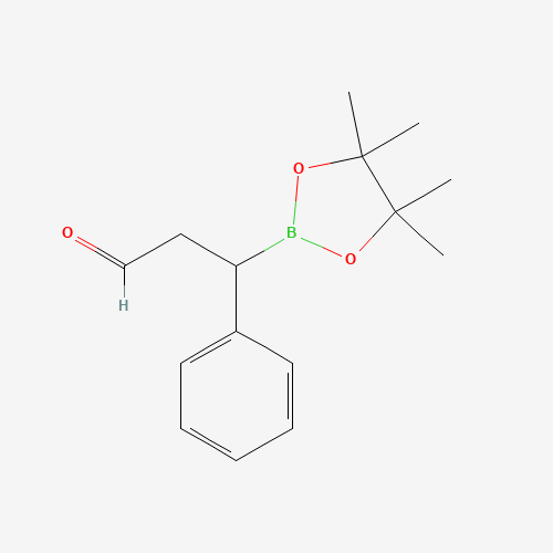 3-phenyl-3-(4,4,5,5-tetramethyl-1,3,2-dioxaborolan-2-yl)propanal (CAS: 264144-78-7) - Related Chemical Product