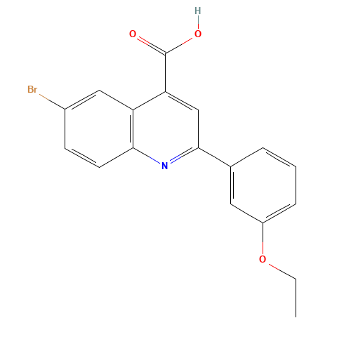 6-bromo-2-(3-ethoxyphenyl)quinoline-4-carboxylic acid (CAS: 350999-95-0) - Related Chemical Product