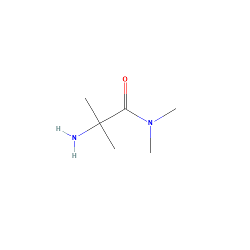 2-amino-N,N,2-trimethylpropanamide (CAS: 62983-26-0) - Chemical Structure and Molecular Formula 