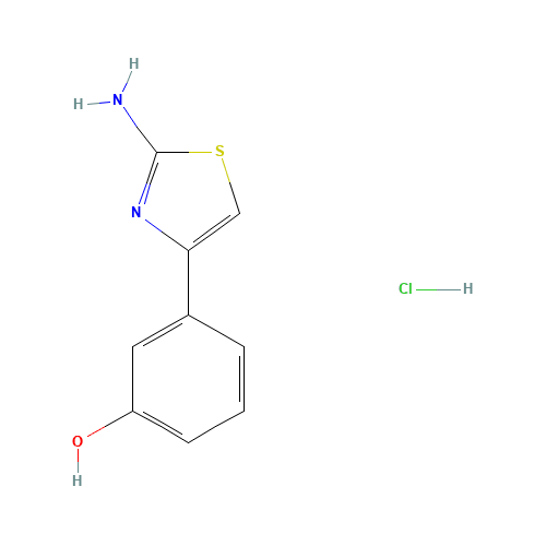 3-(2-amino-1,3-thiazol-4-yl)phenol;hydrochloride (CAS: 1050556-38-1) - Related Chemical Product