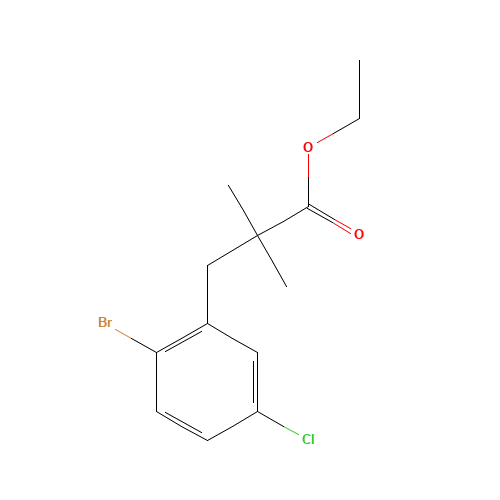 ethyl 3-(2-bromo-5-chlorophenyl)-2,2-dimethylpropanoate (CAS: 1611444-76-8) - Related Chemical Product