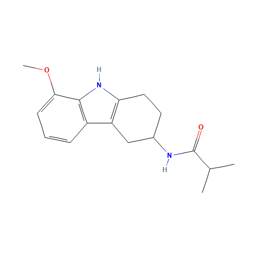 N-(8-methoxy-2,3,4,9-tetrahydro-1H-carbazol-3-yl)-2-methylpropanamide (CAS: 918792-66-2) - Related Chemical Product