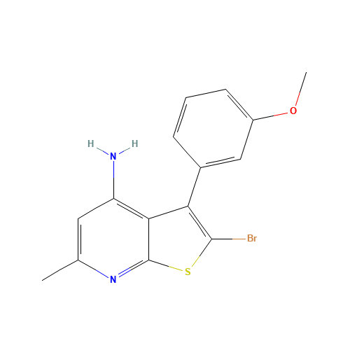2-bromo-3-(3-methoxyphenyl)-6-methylthieno[2,3-b]pyridin-4-amine (CAS: 1312594-20-9) - Related Chemical Product