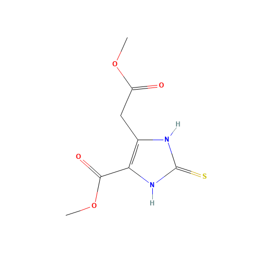 methyl 5-(2-methoxy-2-oxoethyl)-2-sulfanylidene-1,3-dihydroimidazole-4-carboxylate (CAS: 92203-78-6) - Related Chemical Product
