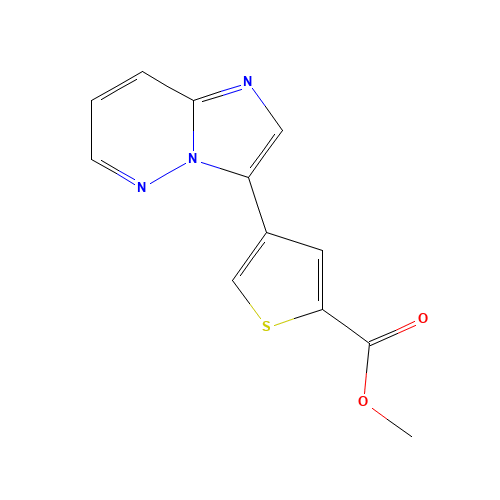 methyl 4-imidazo[1,2-b]pyridazin-3-ylthiophene-2-carboxylate (CAS: 1235545-56-8) - Related Chemical Product