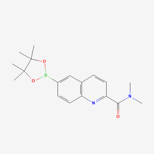 N,N-dimethyl-6-(4,4,5,5-tetramethyl-1,3,2-dioxaborolan-2-yl)quinoline-2-carboxamide (CAS: 1199806-01-3) - Related Chemical Product