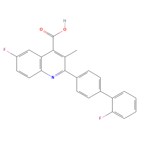 6-fluoro-2-[4-(2-fluorophenyl)phenyl]-3-methylquinoline-4-carboxylic acid (CAS: 96187-53-0) - Related Chemical Product