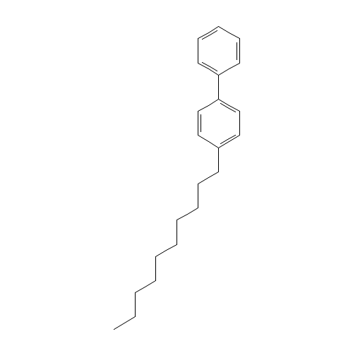 1-decyl-4-phenylbenzene (CAS: 93972-02-2) - Chemical Structure and Molecular Formula 