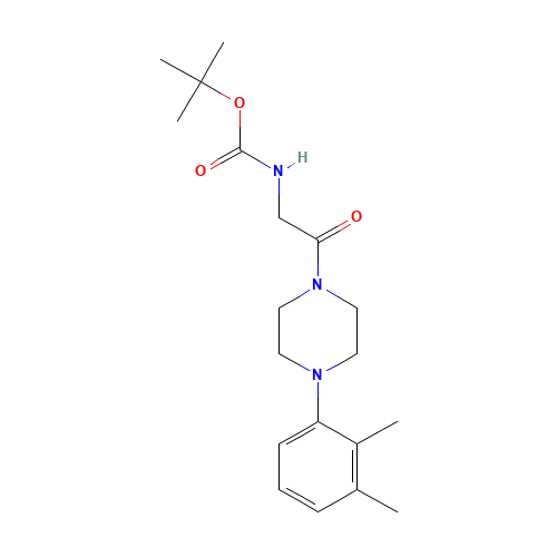 tert-butyl N-[2-[4-(2,3-dimethylphenyl)piperazin-1-yl]-2-oxoethyl]carbamate (CAS: 186594-67-2) - Related Chemical Product