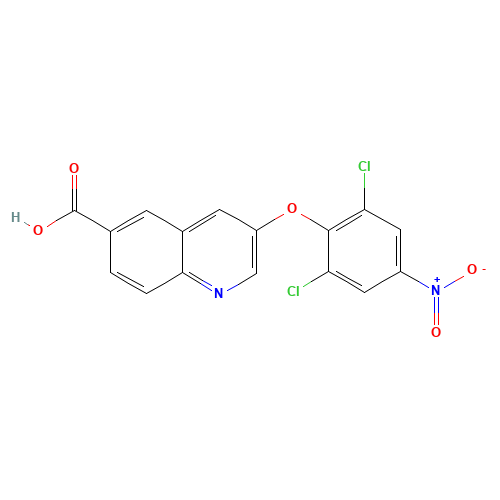 3-(2,6-dichloro-4-nitrophenoxy)quinoline-6-carboxylic acid (CAS: 315228-48-9) - Related Chemical Product