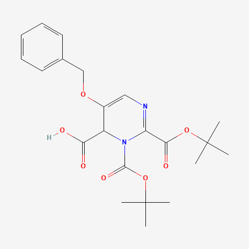 2,3-bis[(2-methylpropan-2-yl)oxycarbonyl]-5-phenylmethoxy-4H-pyrimidine-4-carboxylic acid (CAS: 1428558-29-5) - Related Chemical Product