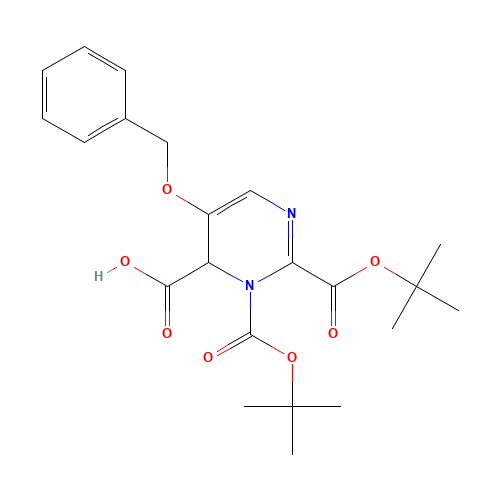 2,3-bis[(2-methylpropan-2-yl)oxycarbonyl]-5-phenylmethoxy-4H-pyrimidine-4-carboxylic acid (CAS: 1428558-29-5) - Related Chemical Product