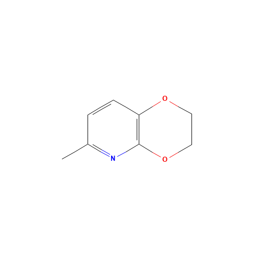 6-methyl-2,3-dihydro-[1,4]dioxino[2,3-b]pyridine (CAS: 129421-33-6) - Chemical Structure and Molecular Formula 
