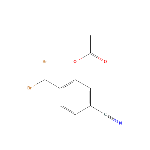 [5-cyano-2-(dibromomethyl)phenyl] acetate (CAS: 84102-88-5) - Related Chemical Product