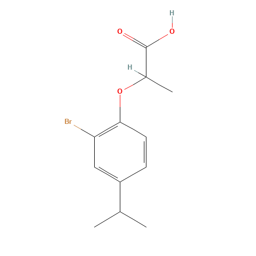 2-(2-bromo-4-propan-2-ylphenoxy)propanoic acid (CAS: 938381-73-8) - Related Chemical Product